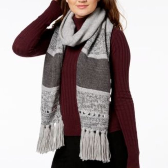 MICHAEL Michael Kors Accessories - New Michael Kors Studded Muffler Gray Scarf